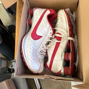 Women’s Nike Shox Red and White